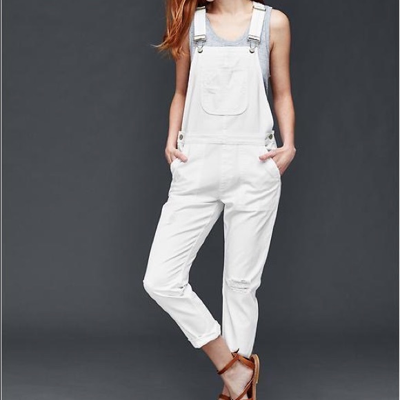 GAP Denim - White Gap Overalls Womens